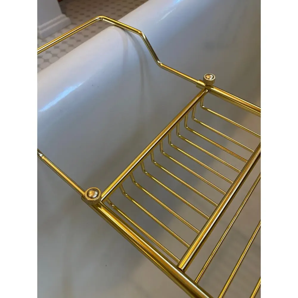 West Elm Gold Bath Caddy